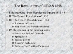 The Revolutions of 1848