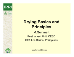 Drying Basics and Principles