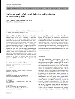 Multiscale model of electronic behavior and localization in stretched