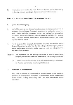 part ii : general provisions of means of escape