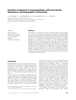 Evolution of dispersal in metapopulations with local density