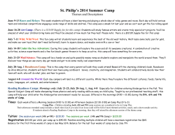 Summer Camp - St. Philip`s Preschool