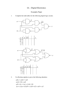 IA &ndash; Digital Electronics