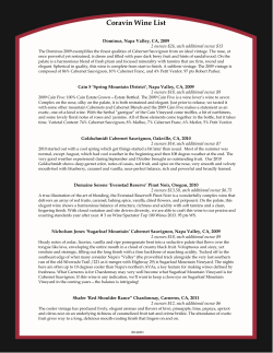 Coravin Wine List