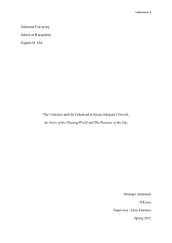 Halmstad University School of Humanities English 91-120