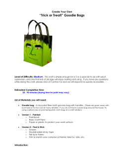 Create Your Own &ldquo;Trick or Treat!&rdquo; Goodie Bags - Faber