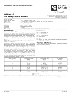 SK-Relay-6 Six Relay Control Module