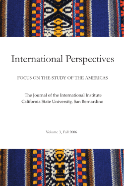 international perspectives3.indd - CSUSB Center for International