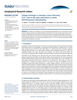 Charge exchange in cometary coma: Discovery of H&minus; ions in the