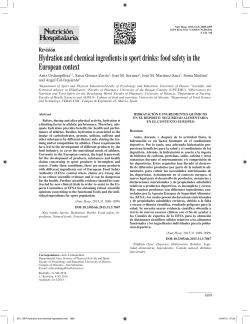 Revisi&oacute;n Hydration and chemical ingredients in sport drinks: food