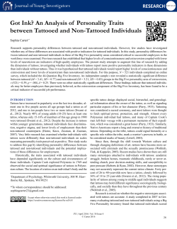 Got Ink? - Journal of Young Investigators