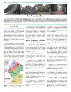 New Jersey Landslides