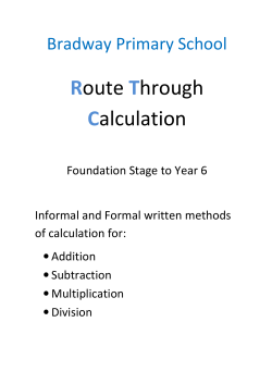 Route Through Calculation