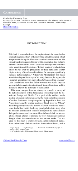 INTRODUCTION This book is a contribution to the exploration of the