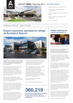 December - Auckland Airport