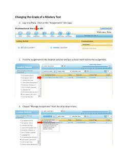 Changing the Grade of a Mastery Test