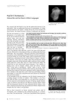 Post-9/11 Architecture