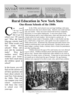 Rural Education in New York State One