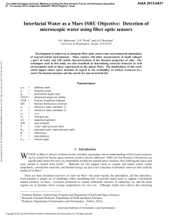 Interfacial Water as a Mars ISRU Objective: Detection of microscopic
