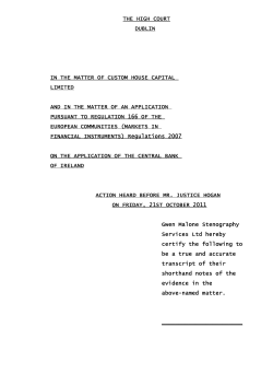 Transcript of court hearing