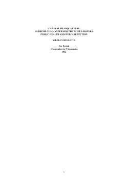 1 GENERAL HEADQUARTERS SUPREME COMMANDER FOR