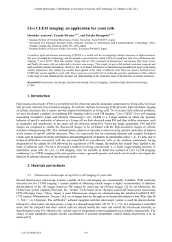 Live CLEM imaging: an application for yeast cells