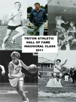 Banquet Program - Triton School Corporation