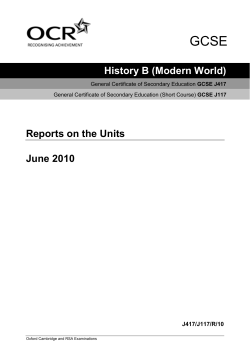 Examiner`s report - June