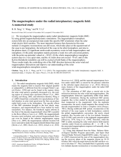The magnetosphere under the radial interplanetary magnetic field: A
