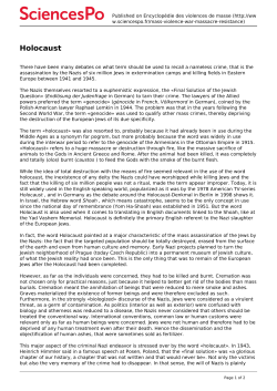 Holocaust - Sciences Po