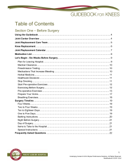 Table of Contents - Mount Auburn Hospital