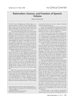 Rationalism, Science, and Freedom of Speech