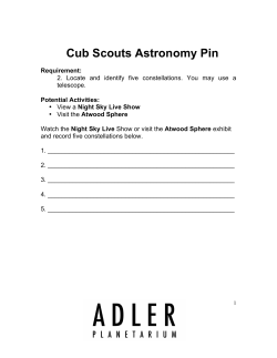 Cub Scouts Astronomy Pin