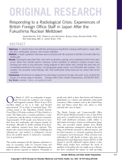 Experiences of British Foreign Office Staff in