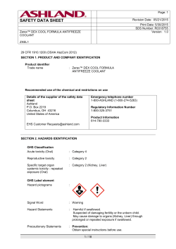 safety data sheet - Sue Schauls Consulting