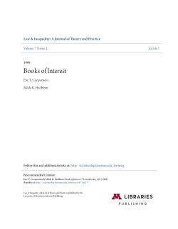 Books of Interest