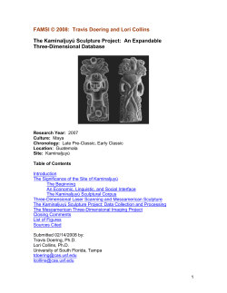 The Kaminaljuy&uacute; Sculpture Project: An Expandable Three