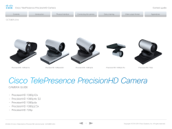 Cisco TelePresence PrecisionHD 1080p