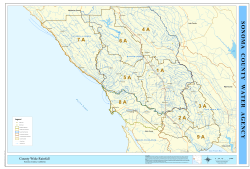County Wide Rainfall - Sonoma County, California