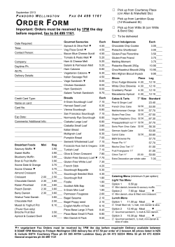 ORDER FORM