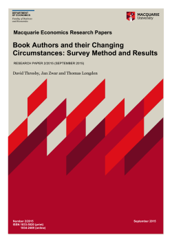 Book Authors and their Changing Circumstances