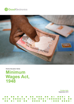 Minimum Wages Act, 1948