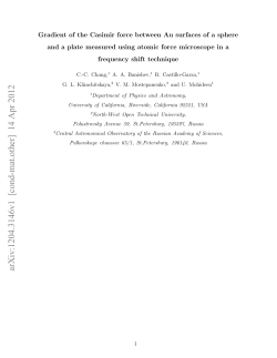 Gradient of the Casimir force between Au surfaces of a sphere and a
