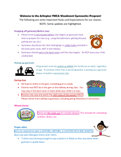 Welcome to the Arlington YMCA Woodmont Gymnastics Program