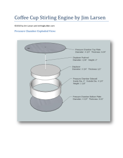 Coffee Cup Stirling Engine by Jim Larsen