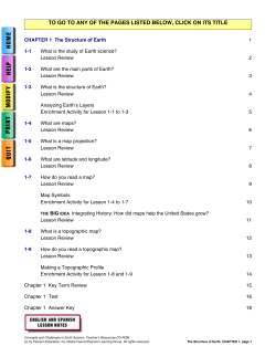 TO GO TO ANY OF THE PAGES LISTED BELOW, CLICK ON ITS