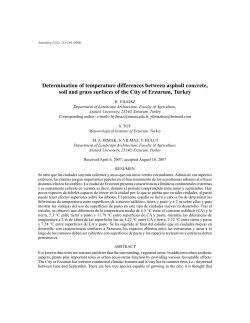 Determination of temperature differences between - E