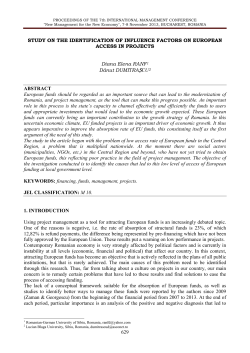 629 STUDY ON THE IDENTIFICATION OF INFLUENCE FACTORS