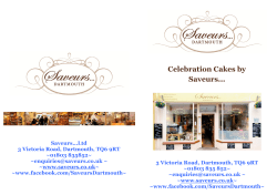 the Saveurs... Celebration Cake Brochure