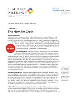 The New Jim Crow - Teaching Tolerance